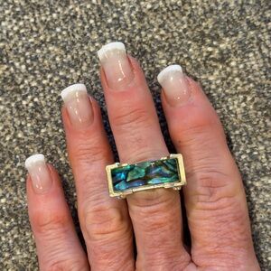 Kendra Scott Elegant Abalone Shell Ring
